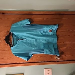 Koi lite lg. Aqua scrub top